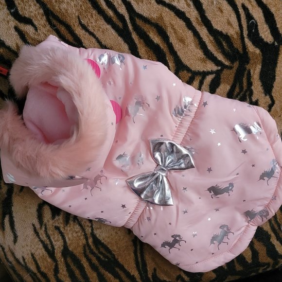 Pet Coat Jacket Hoodie Unicorns Dog or Cat sm med ea. New w/ tag! - Picture 2 of 7